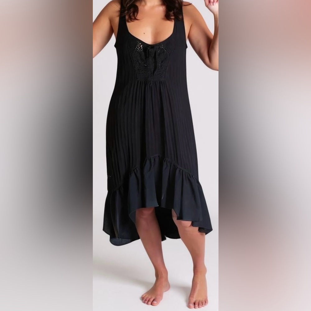 2/$25 Denim & Supply Ralph Lauren Boho Black Knit Tank Dress